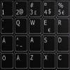 Swedish - Finish Non-Transparent Keyboard Labels Layout Black OR White Background (14x14) for Desktop, Laptop and Notebook (CG) (Black Background) view 4