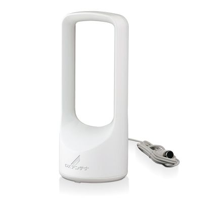 DX ANTENNA GROUND Digital Antenna (White) [Booster Built-in] Indoor us120aw
