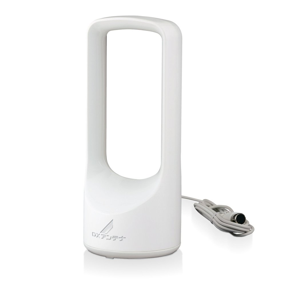 DX ANTENNA GROUND Digital Antenna (White) [Booster Built-in] Indoor us120aw
