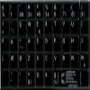 Danish Non-Transparent Keyboard Labels Layout Black OR White Background (15x15) for Desktop, Laptop and Notebook (Black Background) view 2