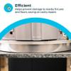 Eastman Aluminum Water Heater Drain Pan with PVC Fittings, 26 Inch ID x 28 Inch OD Compression, 60089 view 3