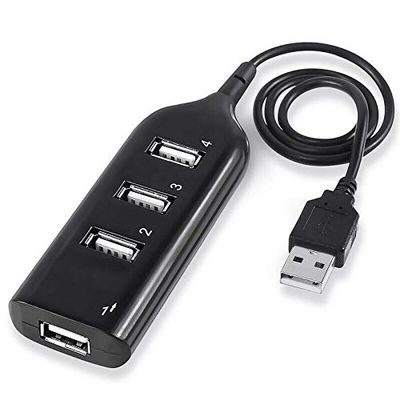 Sanoxy SANOXY-PCMOUSE7-bk USB 2.0 Hi-Speed 4-Port Splitter Hub for PC Notebook High Speed Computer - Black