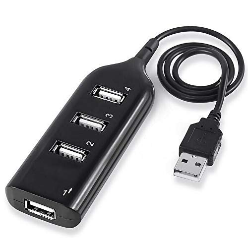 Sanoxy SANOXY-PCMOUSE7-bk USB 2.0 Hi-Speed 4-Port Splitter Hub for PC Notebook High Speed Computer - Black