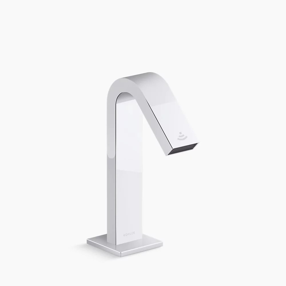 KOHLER Loure Touchless faucet with Kinesis sensor technology, AC-powered, Polished Chrome