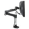 3M MA140MB Dual-Swivel Monitor Arm,30 lb Cap,Adj,19-1/2-Inch Dx18-1/2-Inch H,BK view 2