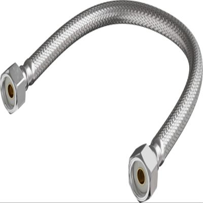 PROFLO 1/2 in. FIP x 1/3 in. FIP x 16 in. Braided Stainless Steel Sink Flexible Water Connector