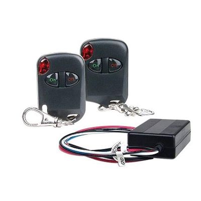 iMBAPrice RM02 12V 15A Wireless Relay Switch Kit with 2 Remote Controls, Long Range RF Receiver, Universal Remote Control for Car, Motorcycle, Boat, Lights & Garage Door Automation