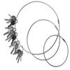 Lucky Line Jumbo 11 Inch Diameter Threaded Locking Key Ring, 1 Per Pack (79111) view 2