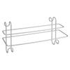 Metaltex Radius Double Towel Rail - Bathroom Towel Holder Ideal for Bathroom Radiators. Over The Door Towel Rail - Silver, Size: 39 x 15 x 20 cm view 1