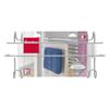 Metaltex Radius Double Towel Rail - Bathroom Towel Holder Ideal for Bathroom Radiators. Over The Door Towel Rail - Silver, Size: 39 x 15 x 20 cm view 4