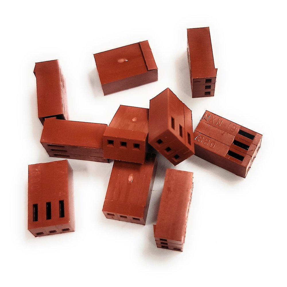 Headers & Wire Housings HSG 3P WITH LKG RAMP (10 pieces)
