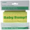 "How Big is the Baby Bump?" Yellow Measuring Tape Game - 150ft, 1 Piece - Perfect Baby Bump Measuring Tape Party Activity for Baby Showers view 1
