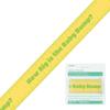 "How Big is the Baby Bump?" Yellow Measuring Tape Game - 150ft, 1 Piece - Perfect Baby Bump Measuring Tape Party Activity for Baby Showers view 3