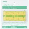 "How Big is the Baby Bump?" Yellow Measuring Tape Game - 150ft, 1 Piece - Perfect Baby Bump Measuring Tape Party Activity for Baby Showers view 4