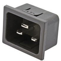 SCHURTER 4793.4000 CONNECTOR, IEC POWER ENTRY, PLUG, 16A (10 pieces)