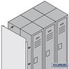 Salsbury Industries Finished Double End Panel for 6-Feet by 15-Inch Metal Locker, Tan view 2