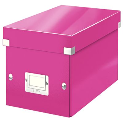 Leitz DVD Storage Box, Pink, Click and Store Range, 60420023