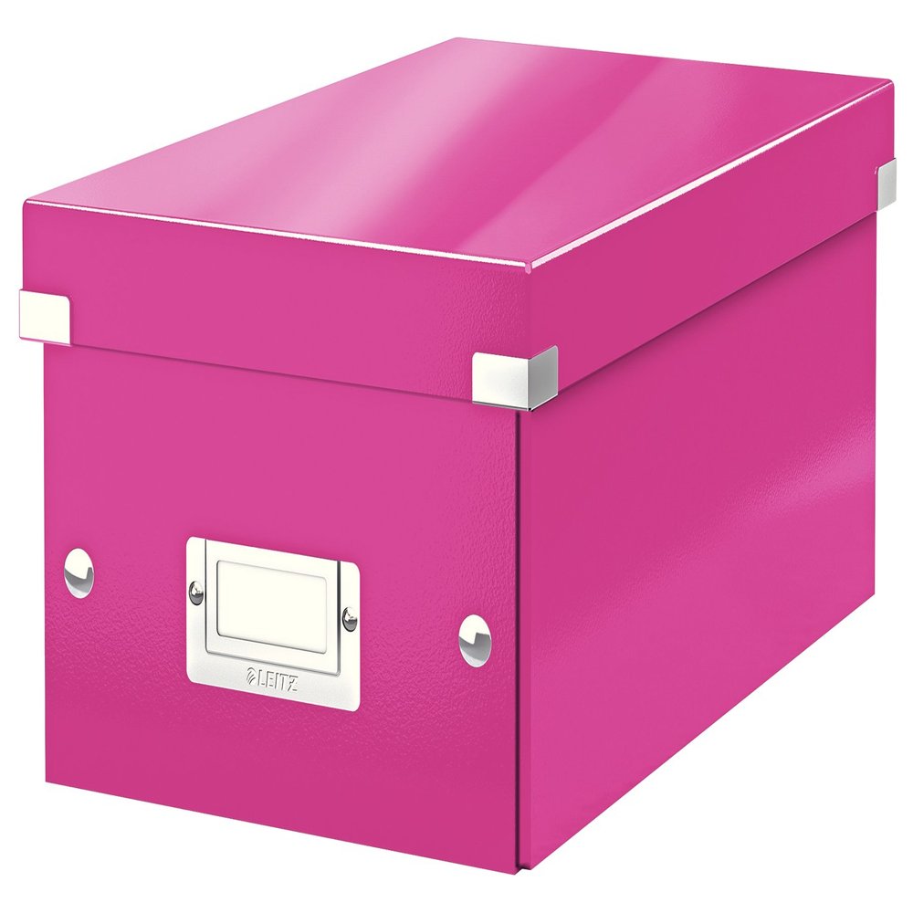 Leitz DVD Storage Box, Pink, Click and Store Range, 60420023