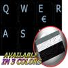 Italian Notebook Non-Transparent Keyboard Labels Black, White OR Silver Background (Black Background) view 1