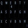 Italian Notebook Non-Transparent Keyboard Labels Black, White OR Silver Background (Black Background) view 4
