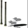 ProComm HSD995-4B 4' Dual Black Fiberglass CB Radio Antenna Kit w/Mirror Mounts view 1