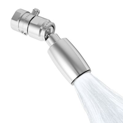 High Sierra - CLASSIC Solid Metal 1.8 GPM Award Winning. Low Flow Shower Head with Trickle Valve. Lead-Free. Patented Nozzle Never Clogs - Polished Chrome Finish