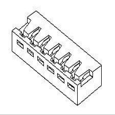 Headers & Wire Housings 3CKT 2.5MM R/A B-IN CONNCTR HOUSING (50 pieces)