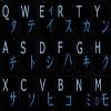 JAPANESE KATAKANA - ENGLISH NOTEBOOK NON-TRANSPARENT KEYBOARD DECALS BLACK, WHITE OR Silver BACKGROUND (Black Background) view 4