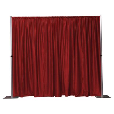 Adjustable Height Backdrop Kit- 7 to 12ft High x 7 to 12ft Wide (Red)