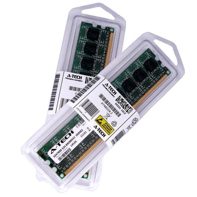 2GB KIT (2 x 1GB) for Gateway One Series ZX4931-31e ZX4951-33e ZX4951-51 ZX6800 Series ZX6800-03 ZX6800-05 ZX6810 Series. DIMM DDR3 Non-ECC PC3-10600 1333MHz RAM Memory. Genuine A-Tech Brand.