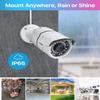 ZOSI 8CH 4K PoE Home Security Camera System, 8 Ports 16CH 8MP NVR with 2TB HDD, 4pcs 5MP Indoor Outdoor PoE Cameras, 120ft Night Vision, 24/7 Recording, Remote Access view 4