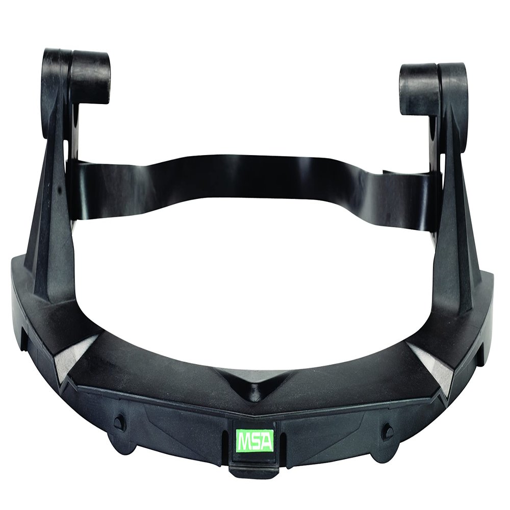 MSA 10116627 V-Gard Frame - General Purpose Applications - Heavy Duty, Fits Full-Brim Hard Hats, Black, High Density Polyethylene (HDPE), Durable & Replaceable Safety Helmet Accessory/Attachment