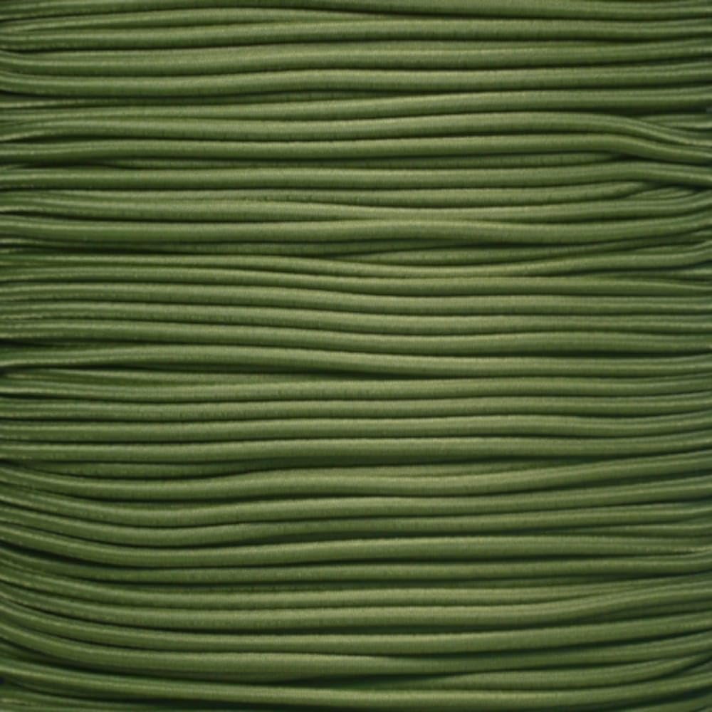 PARACORD PLANET 1/8 Inch Shock Cord  Choose from 10, 25, 50, and 100 Feet  Made in USA (Moss, 25 Feet)