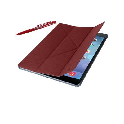 Promate with Stylus Holder & Screen Protector Case Stand for iPad Air Maroon Ifoldair +