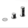 Bachmann Elevator Retractable Socket 2-Way 2 m Cable Table Socket for Kitchen and Office Stainless Steel Look 928.002 (Extends at The Touch of a Finger Aluminium Profile) view 3