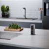 Bachmann Elevator Retractable Socket 2-Way 2 m Cable Table Socket for Kitchen and Office Stainless Steel Look 928.002 (Extends at The Touch of a Finger Aluminium Profile) view 4