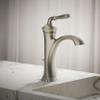 KOHLER K-193-4-BN Devonshire Single-Handle Bathroom Sink Faucet, 1-Hole Installation, Bathroom Faucets with Metal Drain, 1.2 GPM, Brushed Nickel view 2