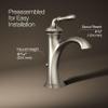KOHLER K-193-4-BN Devonshire Single-Handle Bathroom Sink Faucet, 1-Hole Installation, Bathroom Faucets with Metal Drain, 1.2 GPM, Brushed Nickel view 4