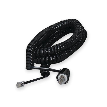 Twisstop Detangler w/Coiled, 25-Foot Phone Cord, Black