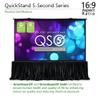 Elite Screens QuickStand 5-Second Series, 180-INCH 16:9, Manual Pull Up Projector Screen, Movie Home Theater 8K / 4K Ultra HD 3D Ready, 2-YEAR WARRANTY, QS180HD view 2