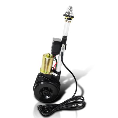 Spec-D Tuning Universal Car Automatic Power AM FM Radio Mast Antenna 12V Replacement Kit + Cable + Wires
