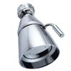 Angle Simple High Flow Shower Head, Brass Swivel Joint Adjustable Shower Sprayer, G 1/2, Chrome view 1