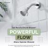 Angle Simple High Flow Shower Head, Brass Swivel Joint Adjustable Shower Sprayer, G 1/2, Chrome view 3