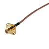 PC-CASE Coaxial Cable Rf SMA Female Panel Mount to SMA Male Right Angle Connector Rg316 1ft for Wireless Antenna view 3