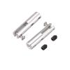 uxcell 2pcs Silver Tone Aluminum Clevis 25 x 6 x 2.3mm for 2.3mm Push Rod view 1