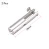 uxcell 2pcs Silver Tone Aluminum Clevis 25 x 6 x 2.3mm for 2.3mm Push Rod view 2