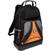 Klein Tools 55421BP-14 Tool Backpack, 39 Pockets, Black/Orange/Gray view 1
