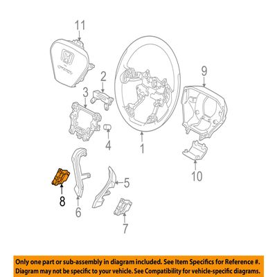 Genuine Honda 35880-SCV-A11 Audio Remote Switch Assembly