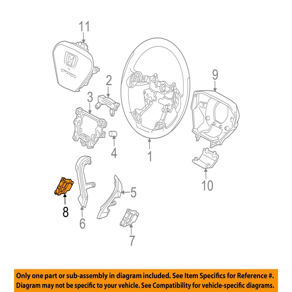 Genuine Honda 35880-SCV-A11 Audio Remote Switch Assembly