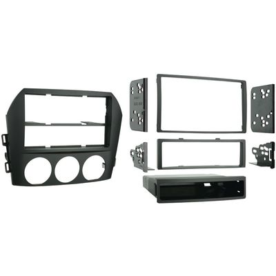 1 - 2006 - 2008 Mazda MX-5 Miata Single or Double DIN Installation Kit, Designed specifically for the installation of double-DIN radios or 2 single DIN radios, DIN/DDIN, 99-7506